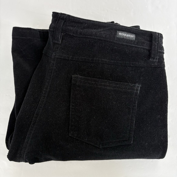 Woolrich Pants - Woolrich Women's 8 Black‎ Corduroy Five Pocket Chino Stretch Straight Leg Pants